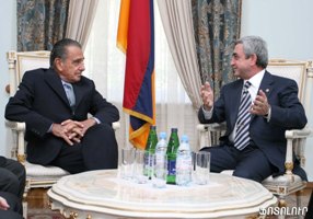 Eduardo Eurnekian reuinido con el Presindente de Armenia.