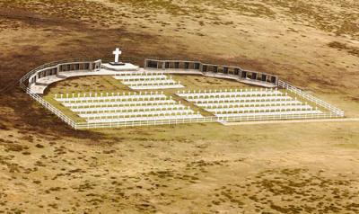 Monumento a los caidos en Malvinas.